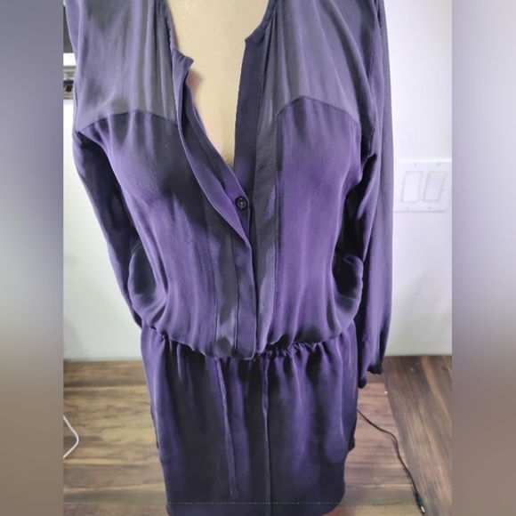 Wilfred Aritzia Elegant Blue Dress With Pockets - Picture 8 of 8